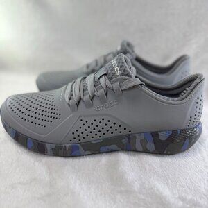 Crocs Women's LiteRide 360 Marbled Pacer Sneakers Gray Camouflage Sz 9